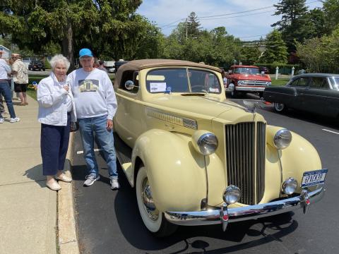 1939 Packard Won Best in Show in the 2023 Cars and Coffee event.